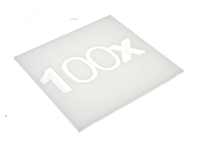 płyta Plexiglass opal 3mm wh02 mleczny 10x10cm