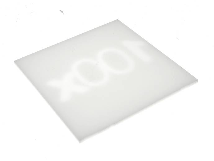płyta Plexiglass opal 3mm wh02 mleczny 10x10cm