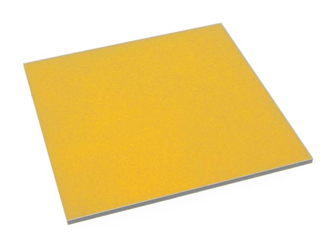 Płyta Plabond 3mm NIEBIESKI/ŻŁÓTY mat/mat 10x10cm