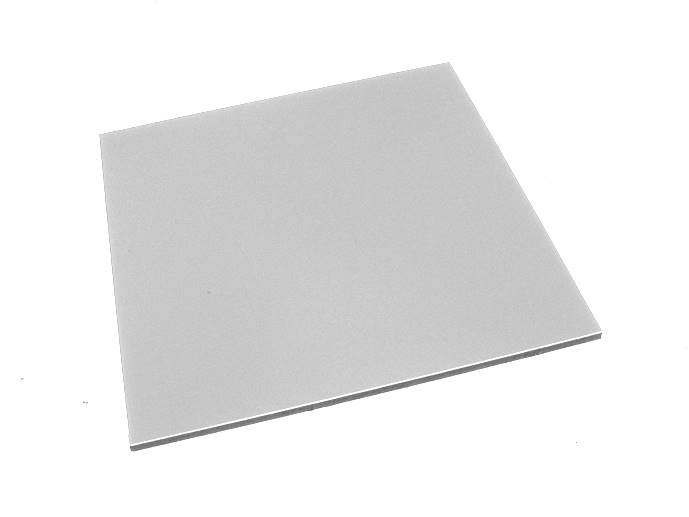 Płyta plabond 3mm biały/srebrny mat/mat 10x10cm