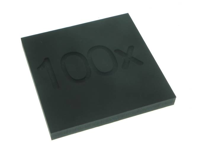 Płyta spienione PCV 10 mm czarne 10x10cm