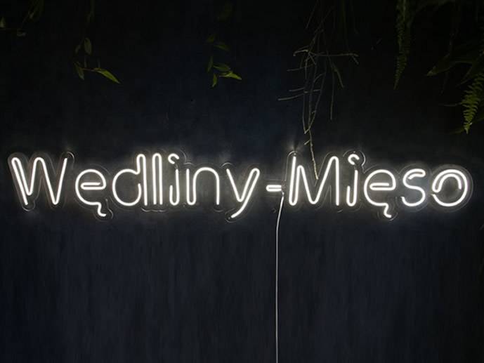 Neon Wędliny- Mięso 185x30cm 