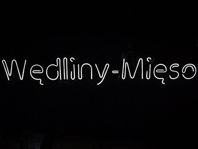 Neon Wędliny- Mięso 185x30cm 