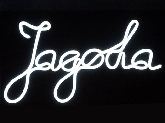 neon napis Jagoda 24x15cm