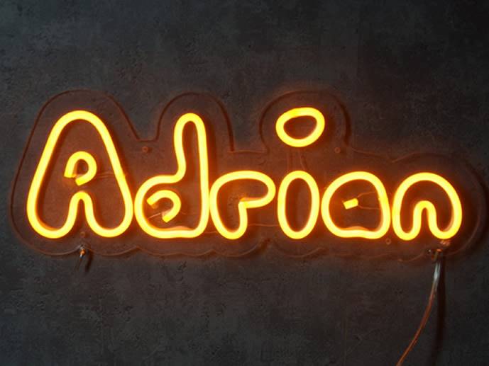 neon Adrian 41x15cm