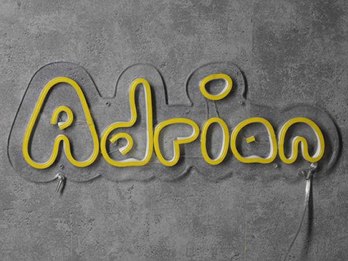 neon Adrian 41x15cm