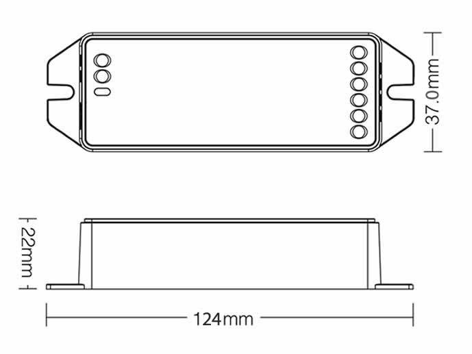 Kontroler LED 30A, Mi-Light, RGB+CCT 12-24V