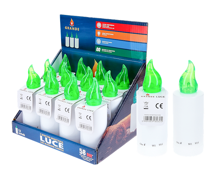 Wkłady świeczki Grande Luce zielony