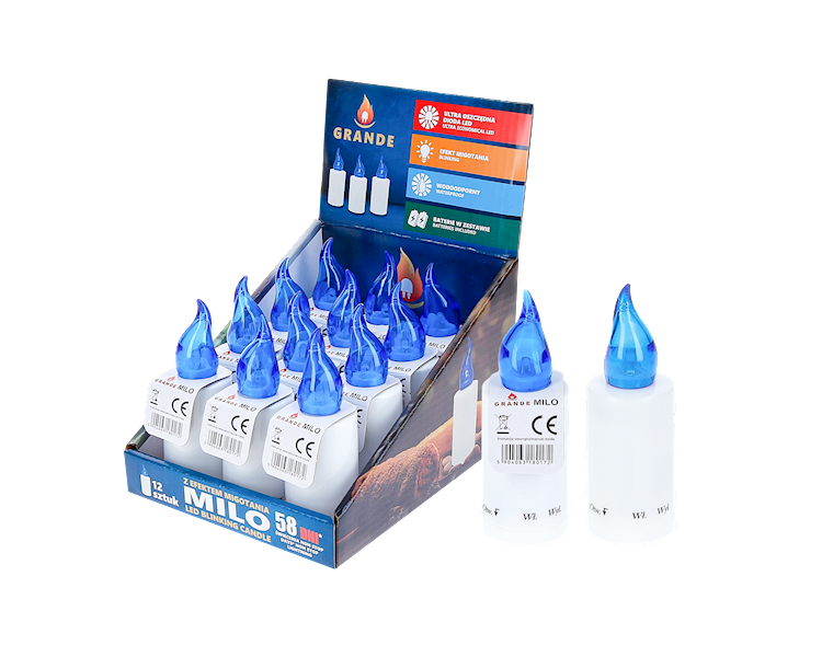 Wkłady świeczki Grande Milo niebieski