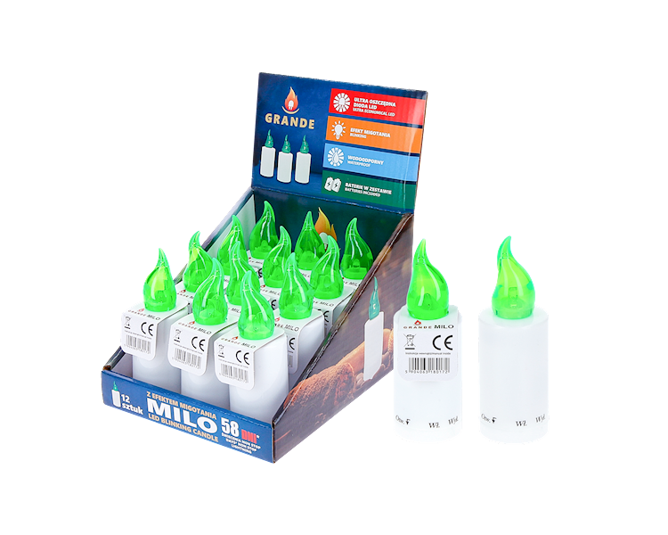 Wkłady świeczki Grande Milo zielony