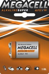 BATERIA MEGACELL 6LR61 1BL