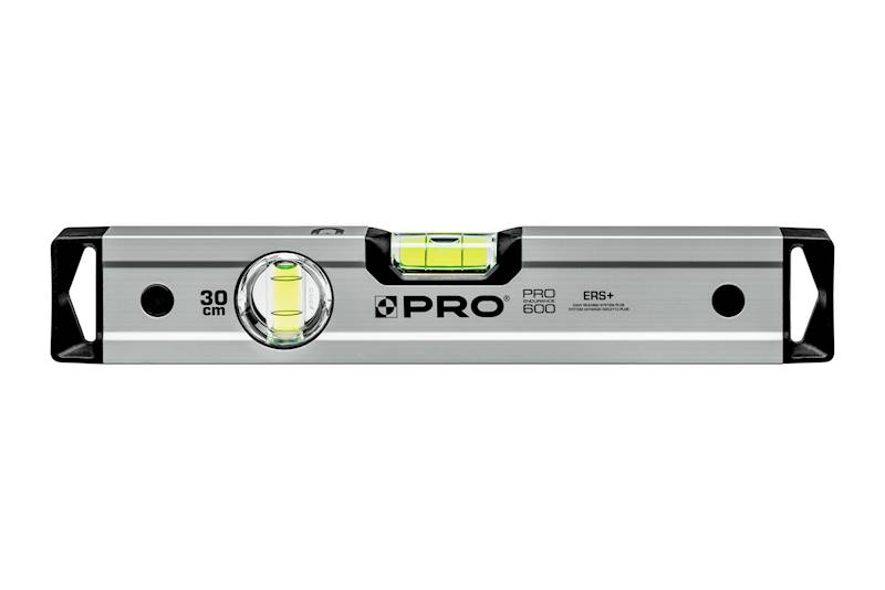 Poziomica 30 cm anodowana z magnesami srebrna PRO600 PRO
