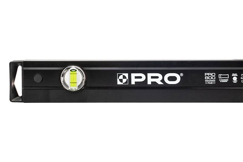 Poziomica 60 cm malowana czarna jednostronnie frezowana PRO800 PRO