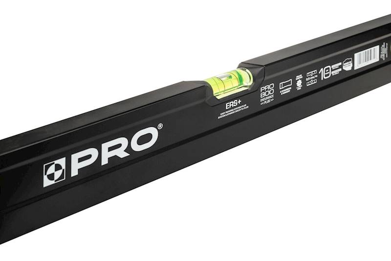 Poziomica 120 cm malowana czarna jednostronnie frezowana z uchwytami PRO800 PRO