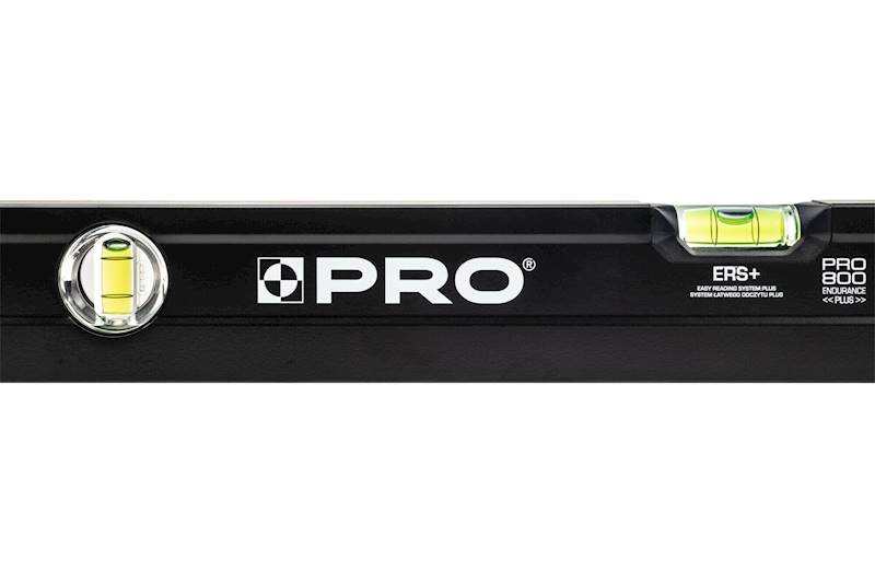 Poziomica 40 cm malowana czarna jednostronnie frezowana PRO800 PRO