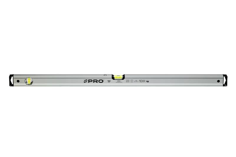 Poziomica 100 cm anodowana srebrna z magnesami PRO600 PRO