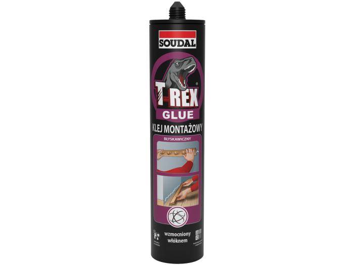 Klej montażowy błyskawiczny T-Rex 380 g SOUDAL
