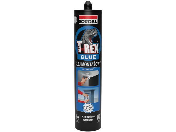 Klej montażowy bezbarwny T-Rex 310 g SOUDAL