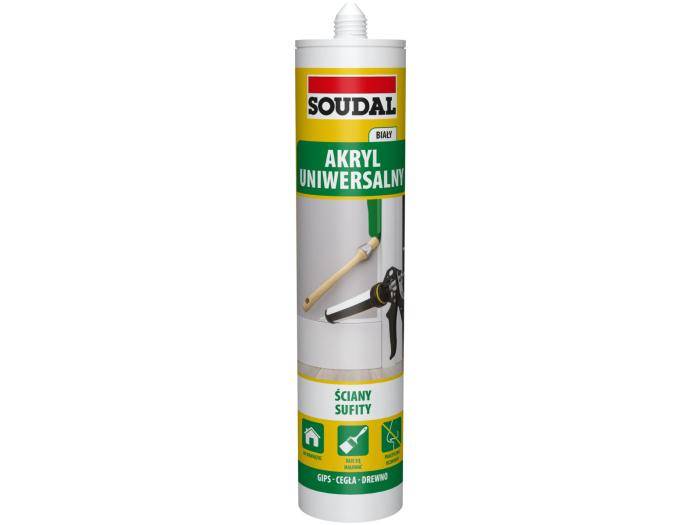 Akryl uniwersalny biały 280 ml SOUDAL