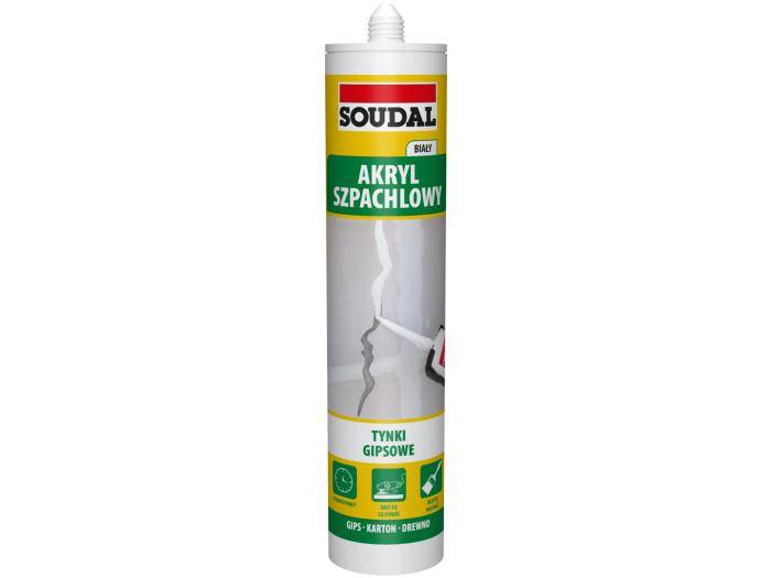 Akryl lekki szpachlowy biały 280 ml SOUDAL