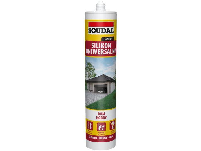 Silikon uniwersalny czarny 280 ml SOUDAL