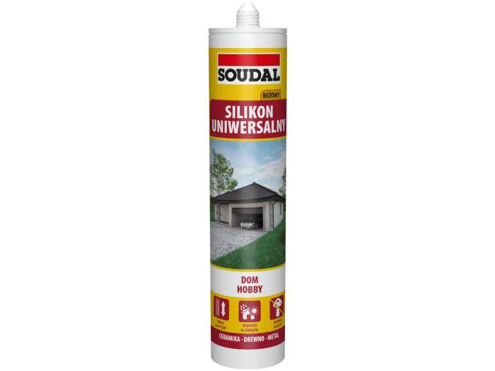 Silikon uniwersalny beżowy 280 ml SOUDAL