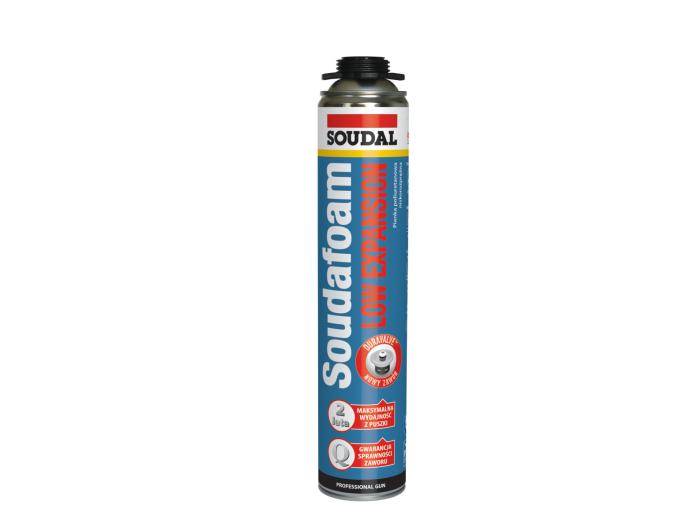 Pianka piana poliuretanowa pistoletowa niskoprężna Soudafoam Gun Low Expansion 750 ml SOUDAL