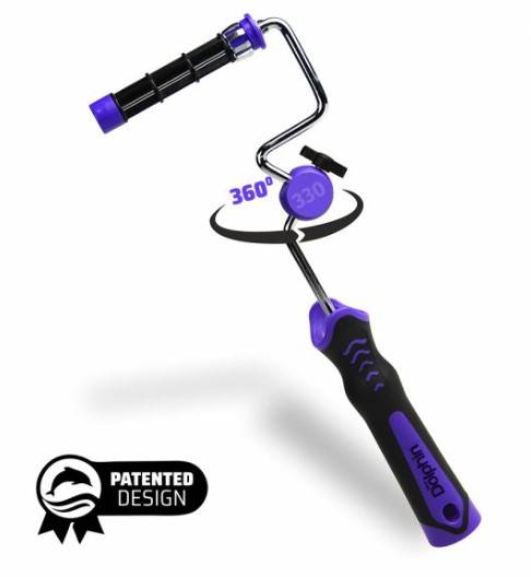 Uchwyt do wałka DolphinRoller System z przegubem rotacyjnym 360º 10 cm BLUE DOLPHIN