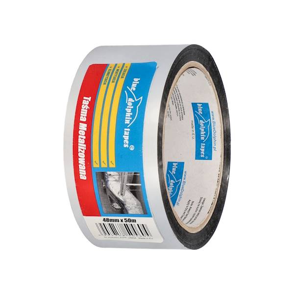 Taśma metalizowana 48mm x 50m BLUE DOLPHIN