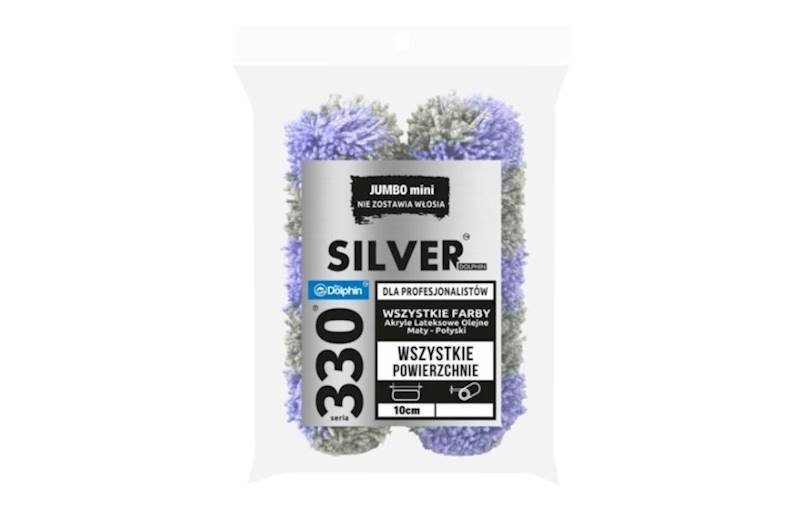 Wałek malarski Jumbo mini Silver 10 cm włos 20 mm 2 szt. 330 BLUE DOLPHIN