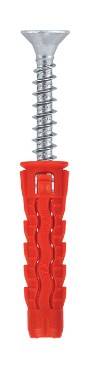 Kołki uniwersalne rozporowe z wkrętem z łbem stożkowym BSFXP 8 mm x 40/50 mm blister 8 szt. WKRĘT-MET