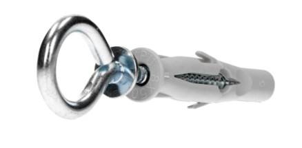 Kołki uniwersalne z hakiem oczkowym BRUO 6 mm x 35 mm blister 6 szt. WKRĘT-MET
