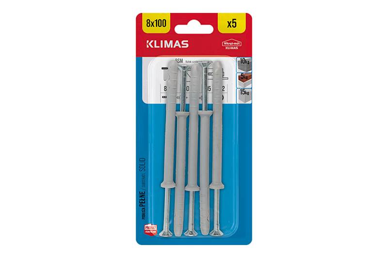Kołki szybkiego montażu BSM 8 mm x 100 mm blister 5 szt. WKRĘT-MET