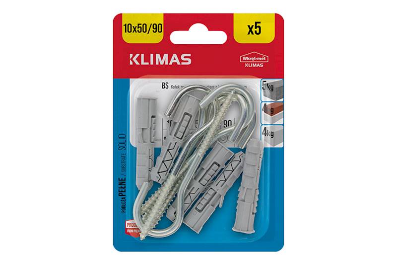 Kołki rozporowe z hakiem półpełnym BS 10 mm x 50 mm blister 5 szt. WKRĘT-MET