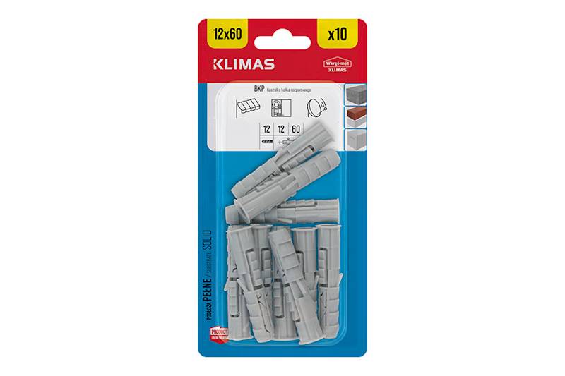 Koszulki kołka rozporowego BKP 12 mm x 60 mm blister 10 szt. WKRĘT-MET