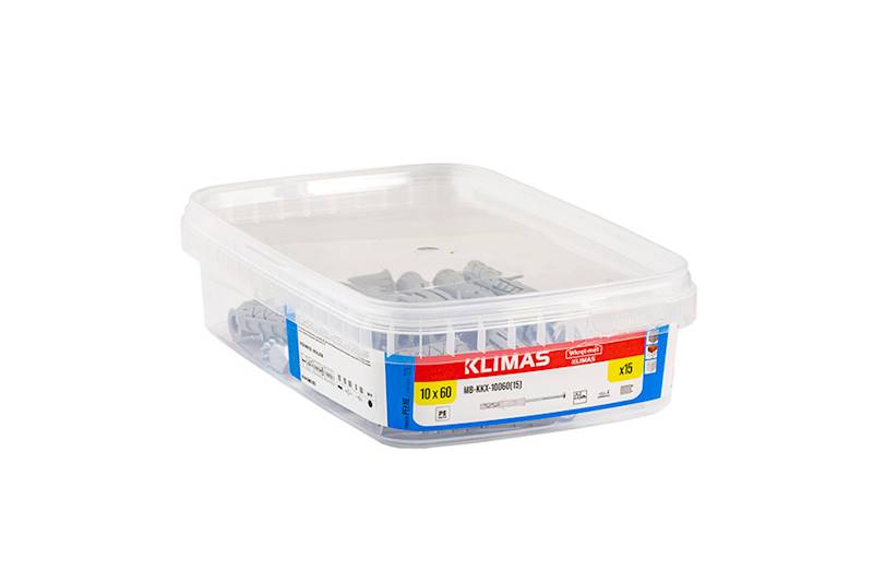 Kołki rozporowe z wkrętem z łbem sześciokątnym MB-KKX 10 mm x 60 mm pudełko 15 szt. WKRĘT-MET