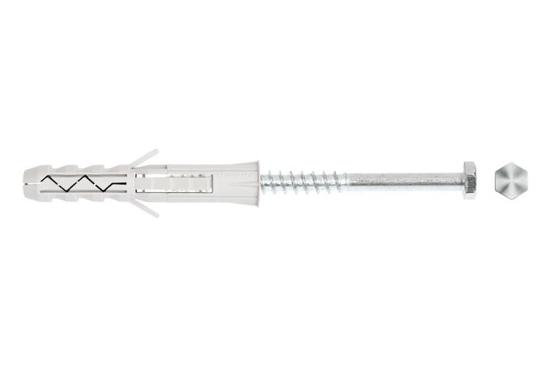 Kołki rozporowe z wkrętem z łbem sześciokątnym MB-KKX 10 mm x 60 mm pudełko 15 szt. WKRĘT-MET