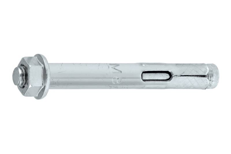 Kotwa stalowa jednorozporowa z nakrętką podkładkową LSI 8 mm x 85 mm karton 50 szt. WKRĘT-MET