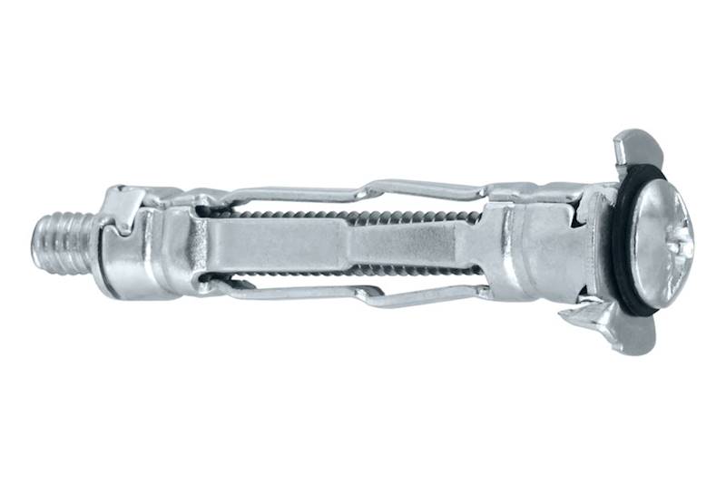 Kołki stalowe typu "MOLLY" BMOL 6 mm x 58 mm blister 3 szt. WKRĘT-MET