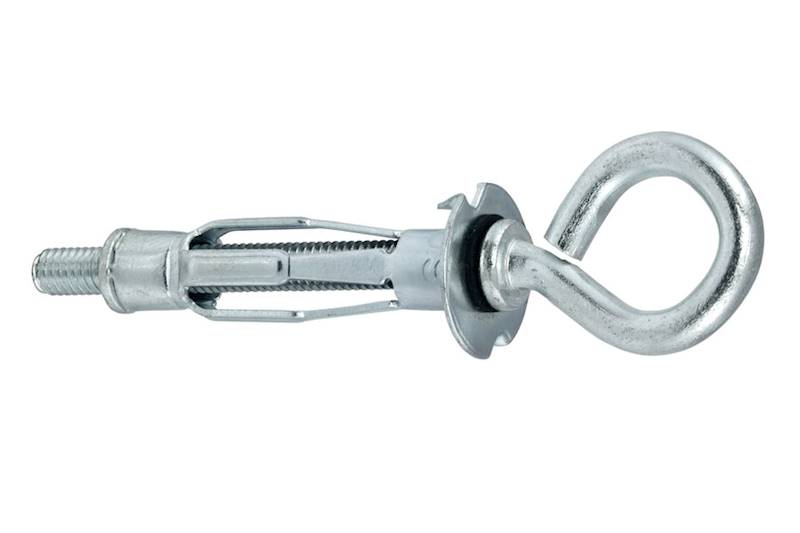 Kołki stalowe typu "MOLLY" z hakiem oczkowym BMHO 4 mm x 32 mm blister 4 szt. WKRĘT-MET