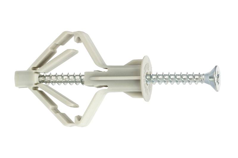 Kołki do mocowania w płytach gipsowo-kartonowych GKW 10 mm x 50 mm karton 100 szt. WKRĘT-MET