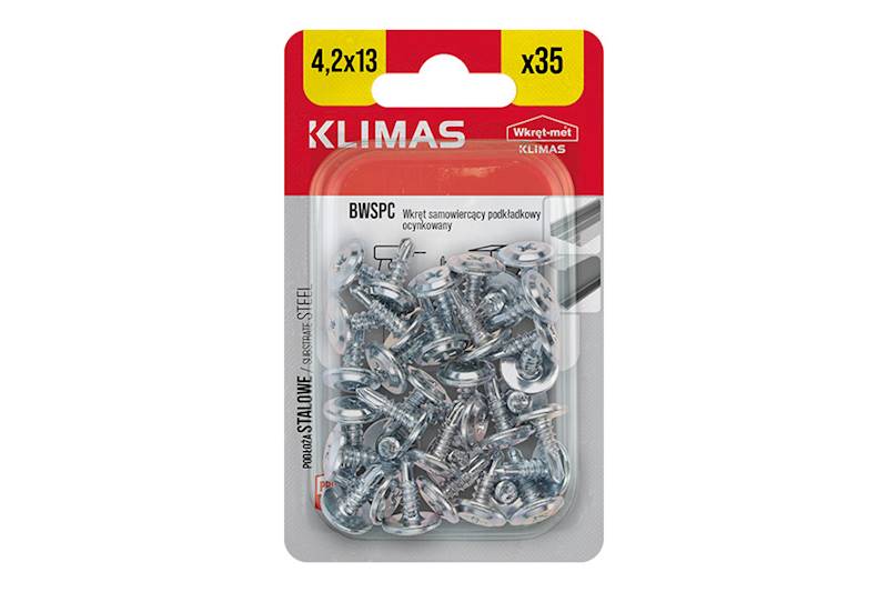 Wkręty podkładkowe samowiercące BWSPC 4,2 mm x 13 mm blister 35 szt. WKRĘT-MET
