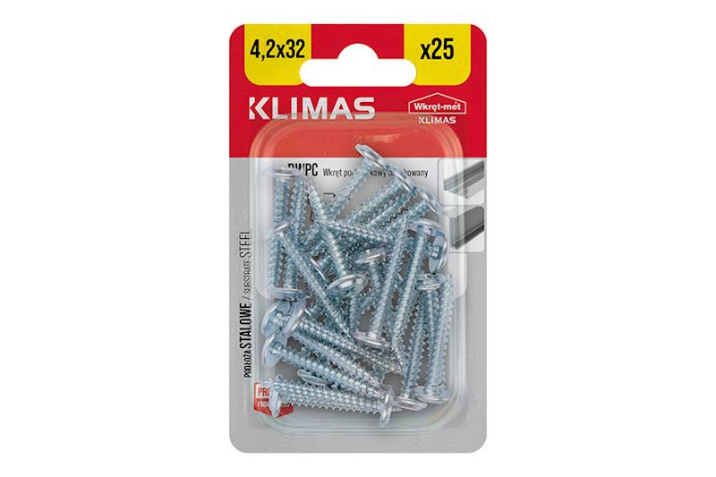 Wkręty podkładkowe samogwintujące BWPC 4,2 mm x 32 mm blister 25 szt. WKRĘT-MET