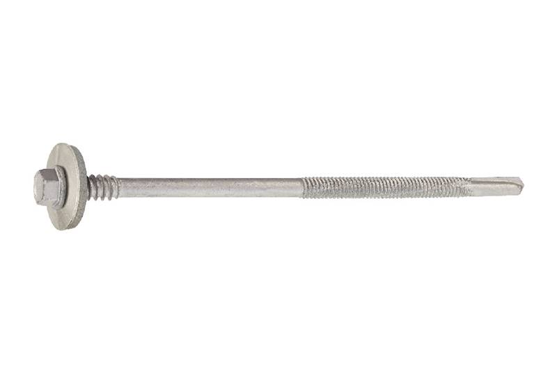 Wkręty samowiercące z aluminiową podkładką EPDM do mocowania płyt warstwowych WSW-12 5,5 mm x 95 mm karton 100 szt. WKRĘT-MET