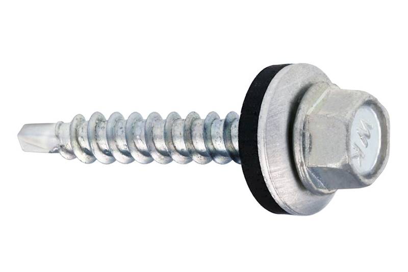Wkręty samowiercące z podkładką EPDM do mocowania blach do podłoża drewnianego WFDOC 4,8 mm x 55 mm karton 200 szt. WKRĘT-MET