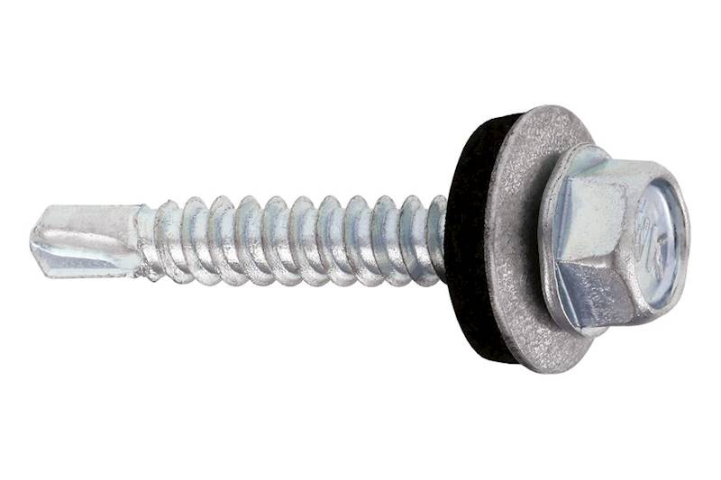 Wkręty samowiercące z podkładką EPDM do mocowania blach do podłoża stalowego WFOC 4,8 mm x 35 mm karton 250 szt. WKRĘT-MET