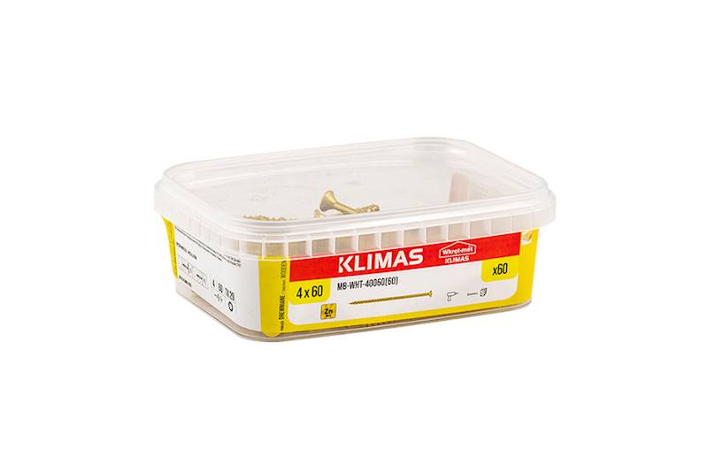 Wkręty konstrukcyjne z łbem stożkowym i gniazdem TX MB-WHT 4,0 mm x 60 mm pudełko 60 szt. WKRĘT-MET