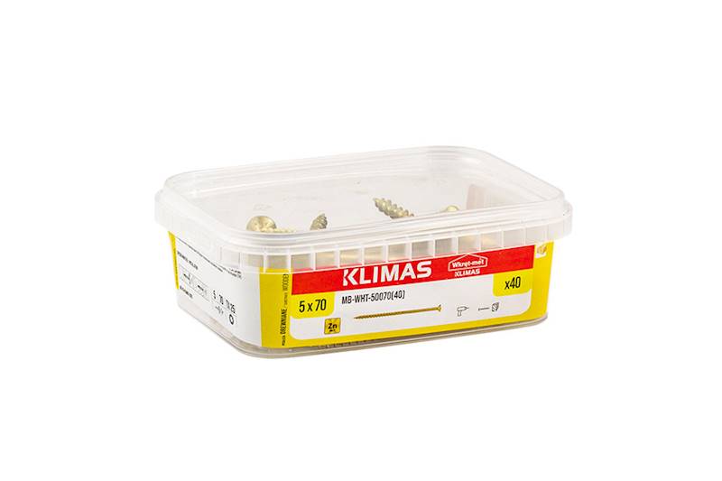 Wkręty konstrukcyjne z łbem stożkowym i gniazdem TX MB-WHT 5,0 mm x 70 mm pudełko 40 szt. WKRĘT-MET
