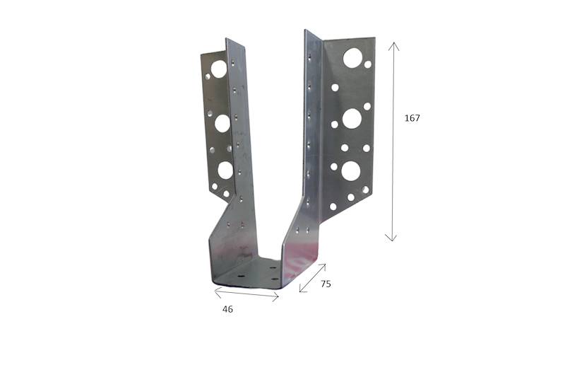 Wieszak belki 46 x 167 x 75 mm WB-7 WKRĘT-MET