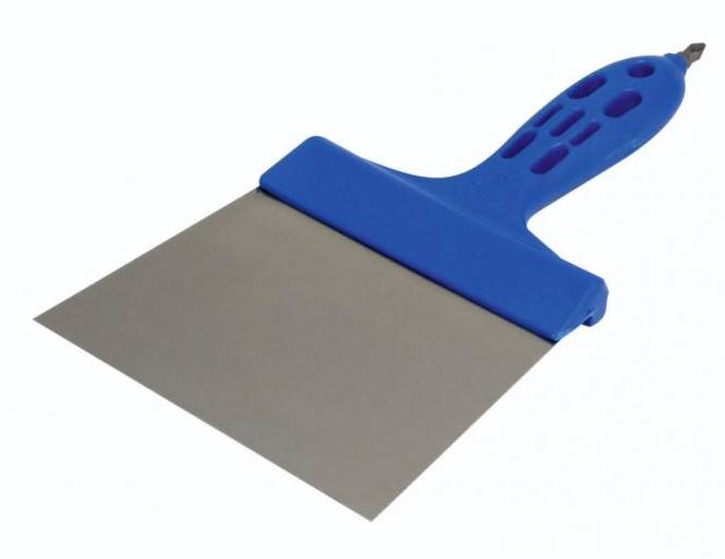 Szpachla nierdzewna z bitem uchwyt z tworzywa 150 mm KUBALA